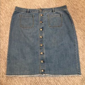 Cato Denim Skirt (Plus Size)
